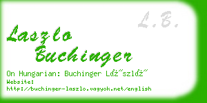 laszlo buchinger business card